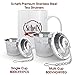 Loose Leaf Tea Infuser | Tea Strainer | Tea Ball | Tea Steeper | Tea Diffuser | Tea Tumbler - Tea Filter Basket by Schefs Tea Accessories (Multi Cup)