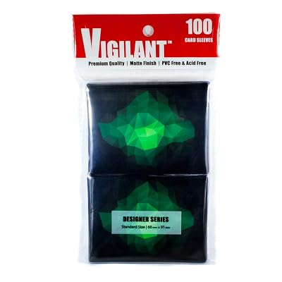 vigilant card sleeves Vigilant Card Sleeves, 100 Count, Standard Size, Jamaica