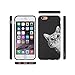iphone 6s case, shockproof, scratch, protective cover, iphone 6 / 6s 4.7in, art, cats, stylish, cover case (Black line005)