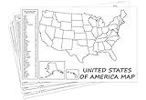 United States Map - USA Poster, US Educational Map