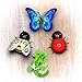 GardenlyMe Rain Protection Coating Outdoor Metal Wall Decor Set of 4 Cute Small Metal Outdoor Wall Art for Outdoors Garden and Indoors Living Room Decorations