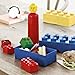 Room Copenhagen Lego Lunch Box, 7.8” x 3.9” x 2.9”, Light Blue