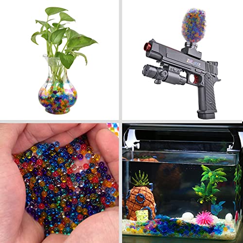 Multi Water Beads,100000 Water Beads for Kids Non Toxic,Water Beads Sensory Toys,Gel Water Beads,Sensory Beads,Electric Ball Gun,Jelly Balls,Gel Ball Blaster Ammo,Splatter Ball Gun(Multi,6-7-8mm)