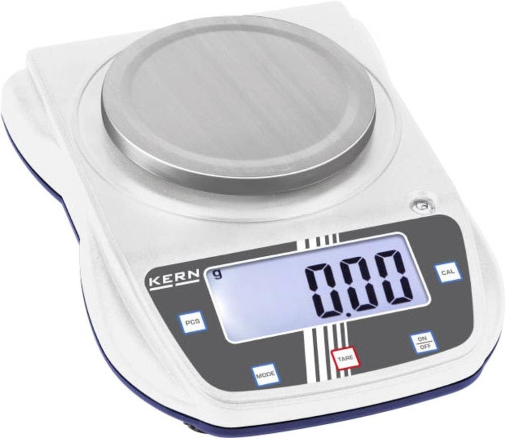 Kern EHA 500-1 - Precision Balance with Robust Stainless Steel Weighing Plate, The Compact All-Round Model, Weighing Range [Max]: 500 g, Readout [d]: 0,1 g, Weighing Plate: Ø 105 mm (Stainless Steel)
