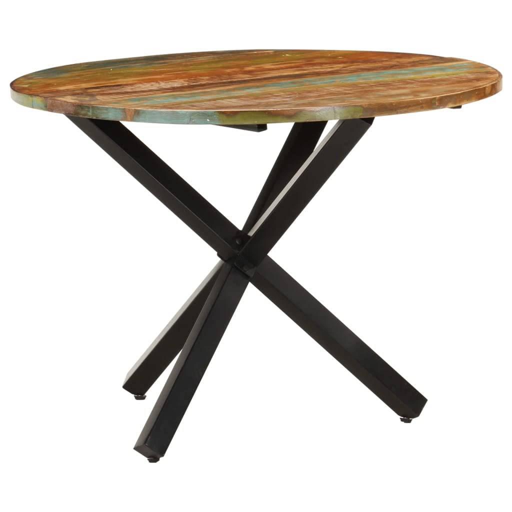 Photo 1 of *** similar product ***VRAXO Dining Table Round 39.4"x39.4"x29.5" Solid Reclaimed Wood,Kitchen & Dining Room Tables-50.27lbs
