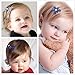 Belle Beau Baby Girls Hair Bows, Ribbon Lined Alligator Hair Clips, Barrettes, Toddlers Hair Accessories