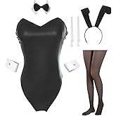 LTAKK Bunny Costume Women Bunny Suit Senpai Cosplay Outfit Halloween Bodysuit Lingerie