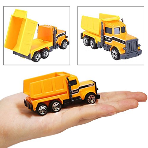 Vankcp Sand Toys Set 6 Pcs Assorted Construction Vehicles Trucks Sandbox Toys Mini Forklift Bulldoze - //coolthings.us