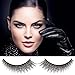 False Eyelashes, PrettyMakeUp 5 Pairs Black Long Thick Soft Flase Eye Lashes Reusable for Makeup Cosmetic Fake Eyelashes Christmas Gifts (Green)