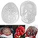 Unomor 2 Pack Halloween Brain Gelatin Mold Plastic Zombie Brain Jello Mold for Halloween Party Supplies