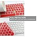 Allinside Red Keyboard Cover for iMac Wired USB Keyboard A1243 MB110LL/B