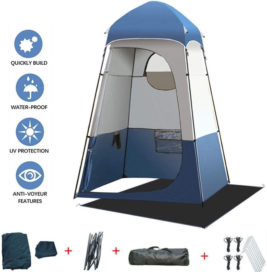 Large Space Outdoor Privacy Tent With Removable Floor Mat