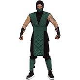 miccostumes Men's Ninja Cosplay Halloween Costume Green Suit