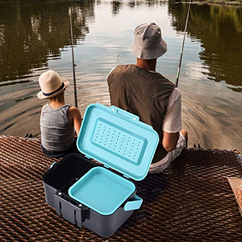 Tragbare Fischköder Box Angehen Box Kunststoff Wasserdichte Wobbler Köder Tragetasche Wurm Angelgerät Angelbox Fishing… – Bild 3