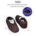 PlasMaller 5 Pairs Non Slip Washable Reusable Shoe Covers Cotton and Polyester for Household Thickened Boot Covers, 5 Colors, L