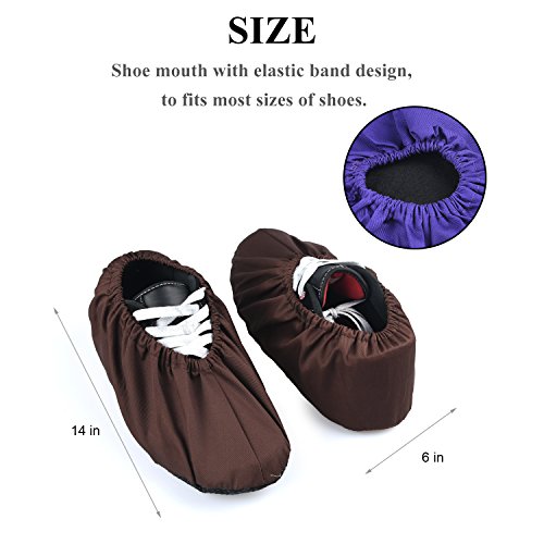 5 Pairs Non Slip Washable Reusable Shoe Covers Cotton and Polyester For Household Thickened Boot Covers