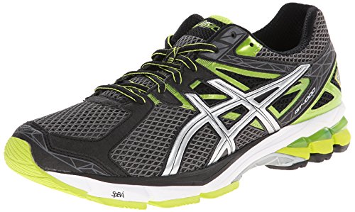 ASICS Men's Gt-1000 3 Running Shoe,Carbon/Lightning/Flash Green,7.5 M US