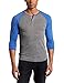Alternative Men's Raglan 3/4 Sleeve Henley Shirt