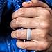 ThunderFit Unisex Silicone Wedding Rings, Rubber Engagement Bands 6mm Wide 1.65mm Thick - 1/2/3/4/5/6/7 Variety Multipack (Pack I - Size 6.5-7 (17.75mm))