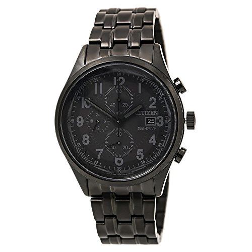 Citizen Men's Eco-Drive Black Ion-Plated Chandler Chronograph Watch