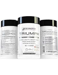 Triumph Testosterone Booster for Men: Best Test Booster and Estrogen Blocker for Men with DIM,...