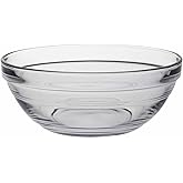 Duralex Le Gigogne Stackable Clear Bowl, 1 Quart / 32 Ounces - Set of 6