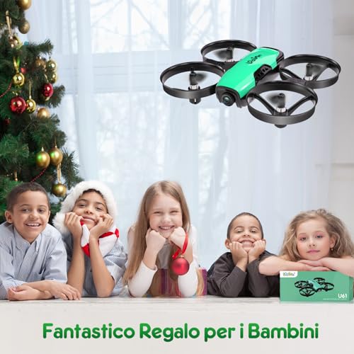 Loolinn | Drone Toy with Camera for Children (8+) Gift - Mini Radio Controlled Quadcopter, Safe to Fly, Two Batteries, C0 Approved Certification (Gift for Kids)