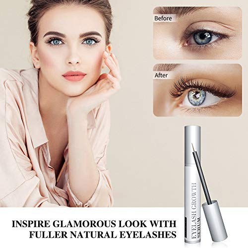 Eyelash Growth Serum,Eyebrow Lash Growth Serums Enhancer Natural Rapid Brow & Lash Booting for Longer Thick and Stronger Eyelash Extension (0.17 fl. oz)