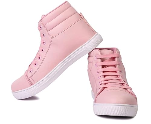 pink lace up shoes