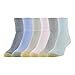 Gold Toe Women's Classic Turn Cuff Socks, Multipairs, Blue Mix, Medium