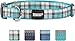 Friends Forever Plaid Dog Collar for Dogs, Fashion Woven Checkers Pattern, Cute Puppy Collar by, Green Small 11-16