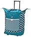 Olympia Luggage Rolling Printed Shopper Tote,Blue,One Size