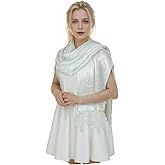 Sumato Sparkling Metallic Women Shawls and Wraps for Evening Party Dresses Wedding Party Like Chiffon Silk Scarf