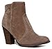 Western Chelsea Ankle Boot - Elastic Pull On Bootie - Cute Suede Wrapped Low Heel - Everyday Walking Shoe