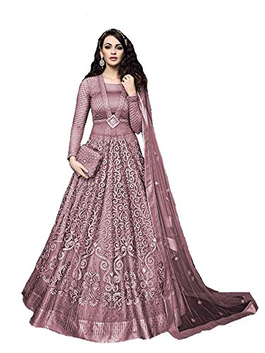 Delisa Ready Made Designer Indian Wear Anarkali Suit Party Wear Zoya 3 (Pink, S-38)