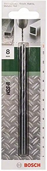Bosch HSS-R Metal Drill Bits 8.0mm Diameter