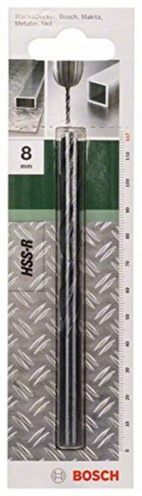 Bosch 2609255017 Metal Drill Bits HSS-R with Diameter 8.0mm
