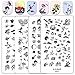 Ejiubas Double-sided Chinoiserie Nail Stamping Plates Nail Art Designs Manicure Set