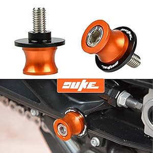 2PCS Swingarm Spools Mount M10*1.5&M10*1.25 Bobbin Draaddiameter Voor KTM Duke 125 200 250 390 690 790 990 1290-Oranje