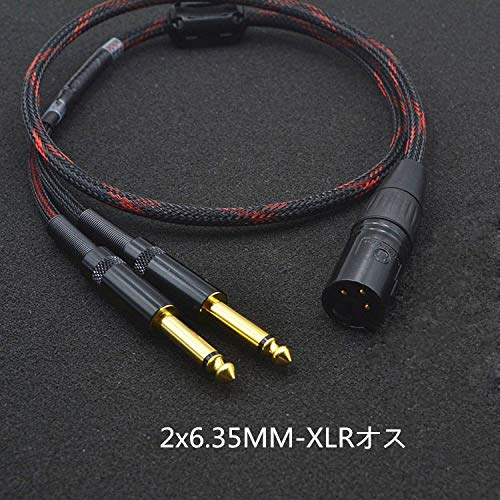 Xlr キャノンオス 6 5mm B07pt7fyp2 変換 Tsフォンx2 オーディオケーブル ケーブル 6 35mm Xlrオス 20m 20m To スピーカー ミキサー マイクケーブル Gotor マイクケーブル 最高の品質