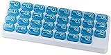 31 Day Monthly Pill Organizer Medication Pod Compartment Planner Box Travel Case