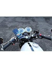 Soporte de teléfono para motocicleta de Infinigrip con cargador USB de metal con giro de 360° y bloqueo resistente a la intemperie para la mayoría de teléfonos inteligentes iPhone, Samsung, HTC, LG.