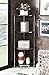 Convenience Concepts Royal Crest 4 Tier Corner Shelf, Chrome / Glass