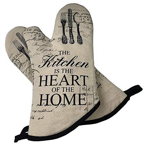 FIGROL Kitchen Oven Mitts, Microwave Oven Glove, Extreme Heat Resistant Gloves for BBQ, Food, Grilling, Frying, Baking Premium Insulated Durable Mitts(White) - Thumbnail 7