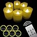 【Timer,12 Pcs Batteries Included】6 Pcs Candles LED Votive Tea Lights Candles Battery Operated Flickering Flameless Candles 2'' Dimmable Light with Remote for Wedding Decorations Birthday Parties