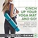 Gaiam Easy-Cinch Yoga Mat Sling - Durable Carrying Strap for Yoga Mat with Metal D-Rings for Secure Fit (No Mat Included)