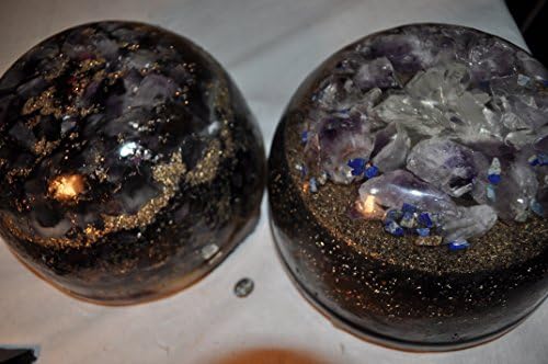 Love Inspired Custom organite emf Protection Device 10 (2 Jumbo Sized Anti EMF Bunker Buster Orgone Energy Units Stronger Than 16 orgone Pyramids Combined)