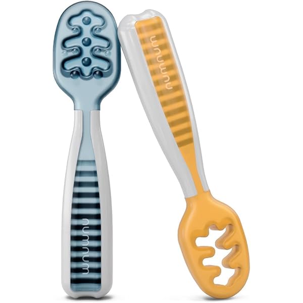Cuillère Bébé Double Tête – Silicone Souple, Gratte-fruits Et Alimentation