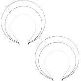 GOUDOGEDC 2Pcs Silver 3layer Halo Crown Headband Goddess Headpiece Multi-layer Hair Crown DIY Metal Base Hair Hoops Accessories for Women Beauty and Personal Care