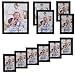 Giftgarden Multi Picture Frame for Multiple Sizes 11pcs, One 8x10, Two 5x7, Two 4x6, Six 3.5x5, Glass Lens